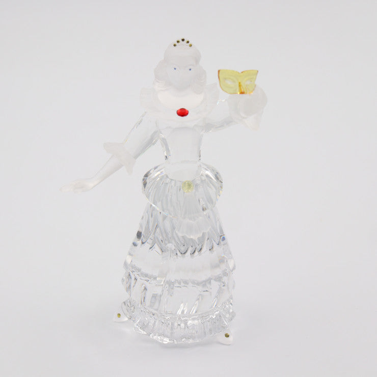 新古未使用展示品 SWAROVSKI スワロフスキー COLUMBINE コロンバイン マスカレード インテリア 242032 クリスタルガラス クリア レッド イエロー 2000年 SCS会員限定品 オブジェ フィギュリン 置物