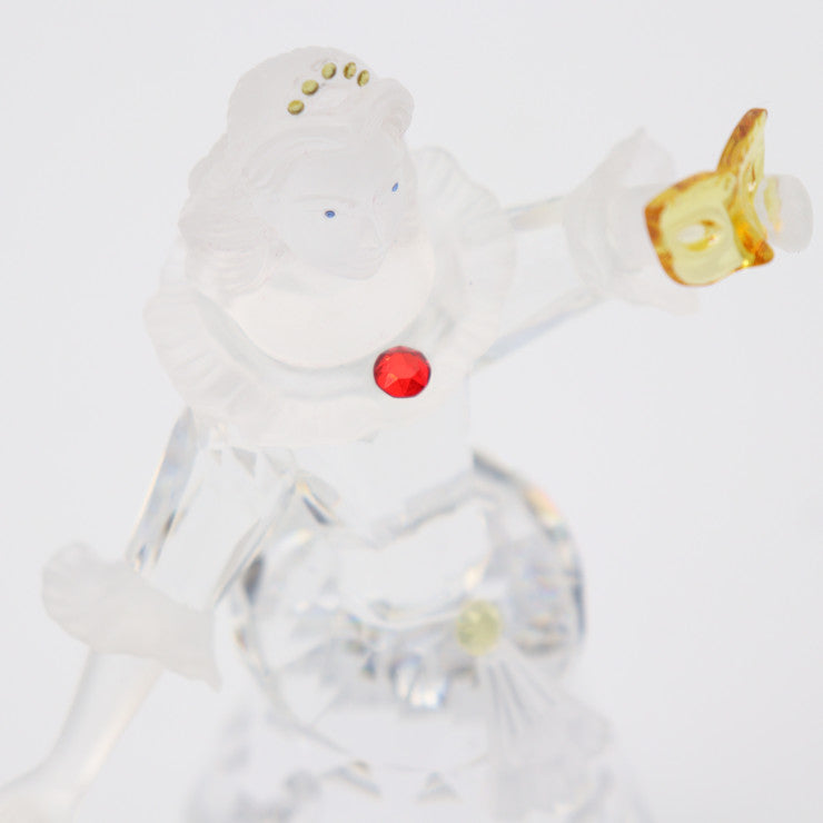 新古未使用展示品 SWAROVSKI スワロフスキー COLUMBINE コロンバイン マスカレード インテリア 242032 クリスタルガラス クリア レッド イエロー 2000年 SCS会員限定品 オブジェ フィギュリン 置物