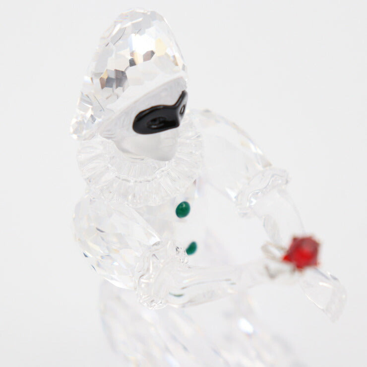 新古未使用展示品 SWAROVSKI スワロフスキー HARLEQUIN ハーレクイン マスカレード インテリア 254044 クリスタルガラス クリア レッド ブラック グリーン 2001年 SCS会員限定品 オブジェ フィギュリン 置物