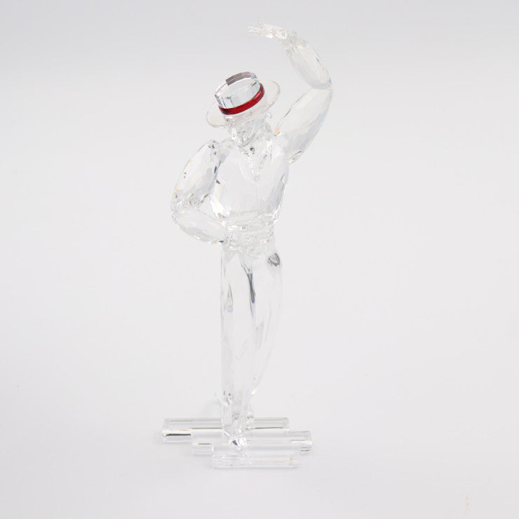 新古未使用展示品 SWAROVSKI スワロフスキー ANTONIO アントニオ マジックオブダンス インテリア 606441 クリスタルガラス クリア レッド 2003年 SCS会員限定品 オブジェ フィギュリン 置物