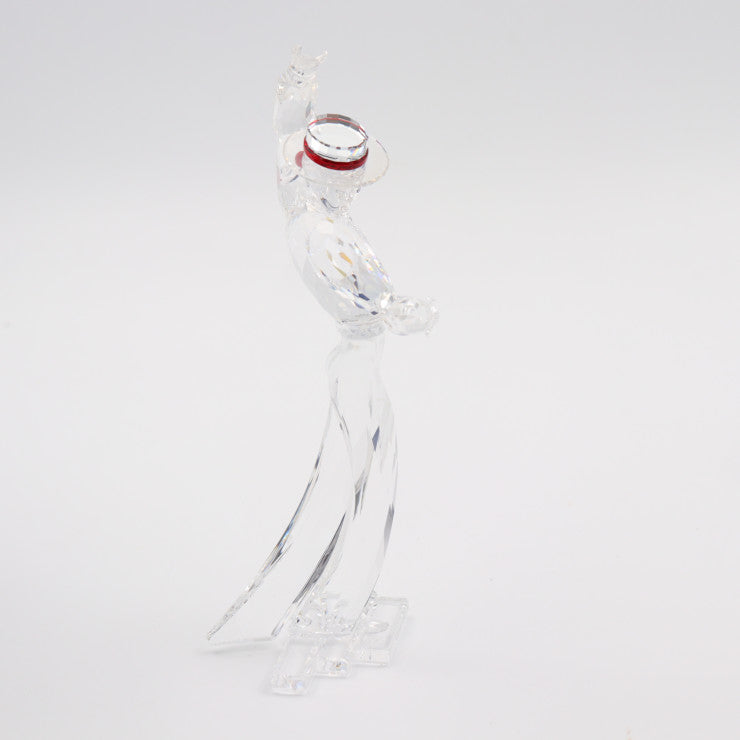 新古未使用展示品 SWAROVSKI スワロフスキー ANTONIO アントニオ マジックオブダンス インテリア 606441 クリスタルガラス クリア レッド 2003年 SCS会員限定品 オブジェ フィギュリン 置物