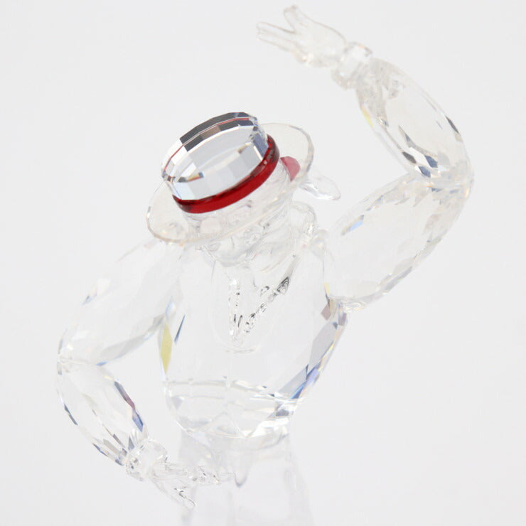 新古未使用展示品 SWAROVSKI スワロフスキー ANTONIO アントニオ マジックオブダンス インテリア 606441 クリスタルガラス クリア レッド 2003年 SCS会員限定品 オブジェ フィギュリン 置物