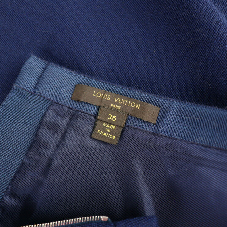 LOUIS VUITTON ルイ ヴィトン フレアスカート スカート RW132A F4SK17WVA ＃36 ウール99% ポリウレタン1％ ブルー系