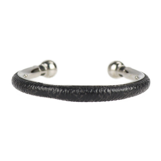 LOUIS VUITTON ルイ ヴィトン ジョンク・モノグラム エクリプス バングル M63649 ＃M メタル ブラック シルバー Cバングル