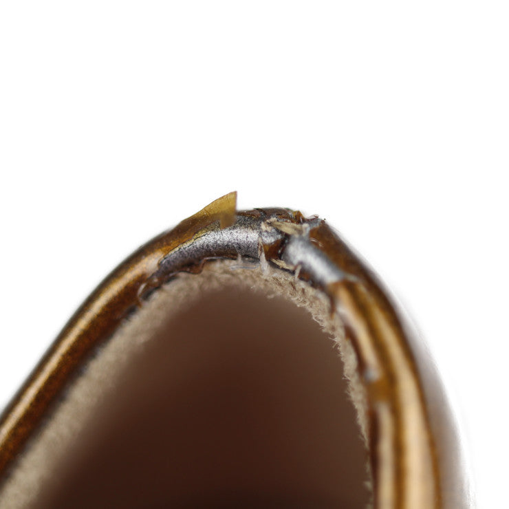 Salvatore Ferragamo サルヴァトーレ フェラガモ パンプス DG39907 パテントレザー ブロンズ エナメル ＃8 1/2C 参考サイズ26cm