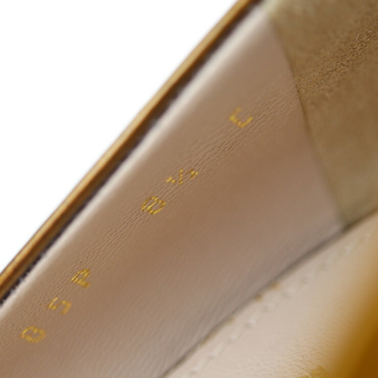 Salvatore Ferragamo サルヴァトーレ フェラガモ パンプス DG39907 パテントレザー ブロンズ エナメル ＃8 1/2C 参考サイズ26cm