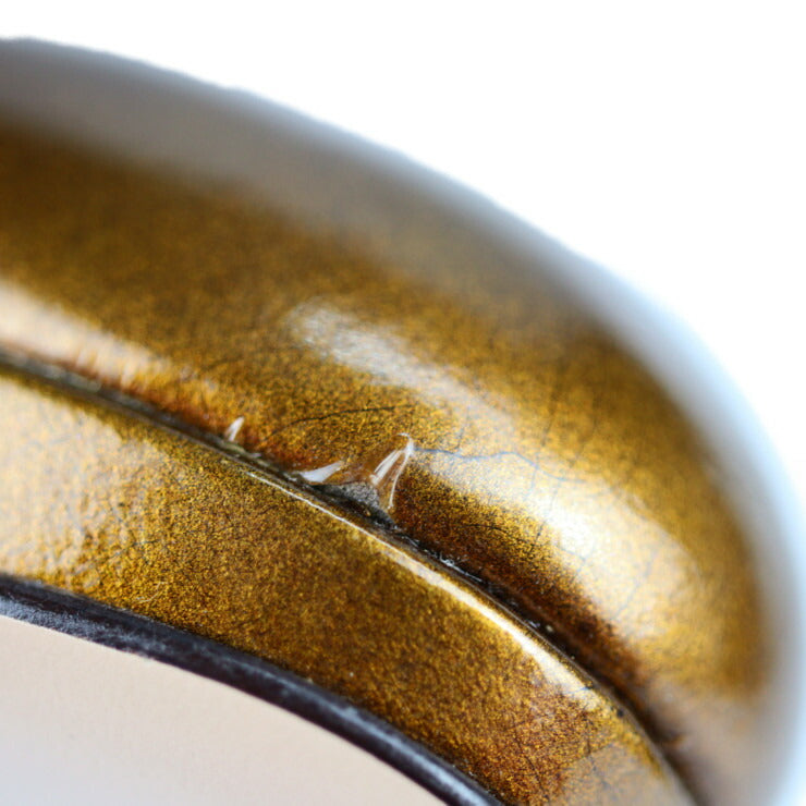 Salvatore Ferragamo サルヴァトーレ フェラガモ パンプス DG39907 パテントレザー ブロンズ エナメル ＃8 1/2C 参考サイズ26cm