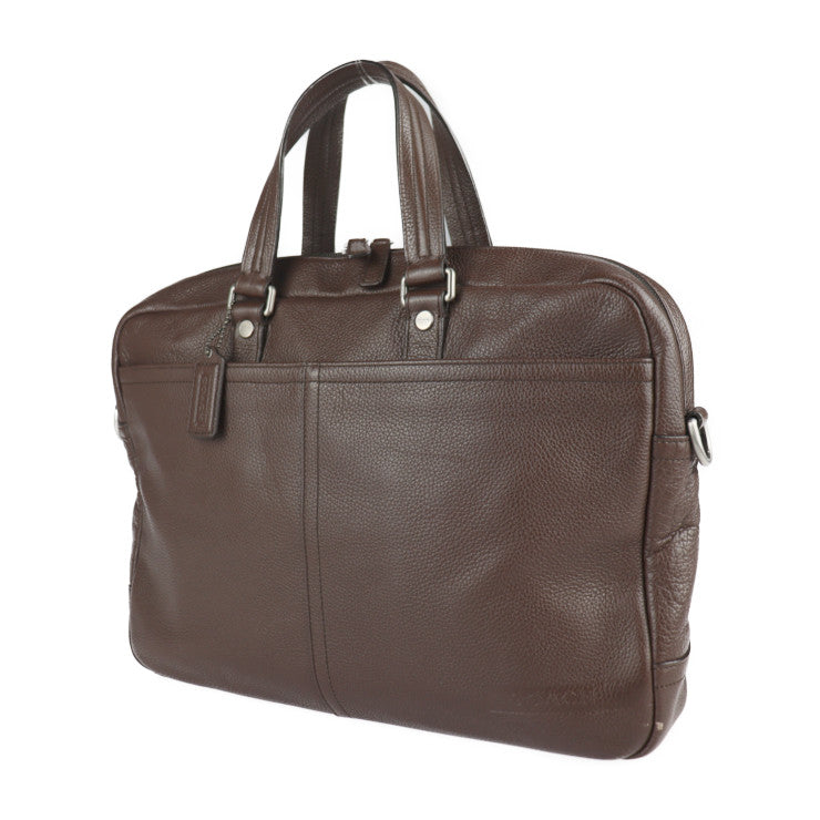 美品 COACH コーチ トランスアトランティック スモール コミューター ビジネスバッグ F70354 レザー ブラウン 2WAY ブリーフケース ハンドバッグ ショルダーバッグ 書類鞄