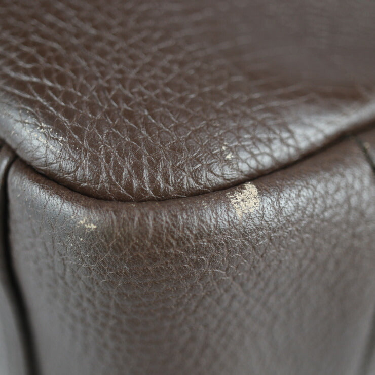 美品 COACH コーチ トランスアトランティック スモール コミューター ビジネスバッグ F70354 レザー ブラウン 2WAY ブリーフケース ハンドバッグ ショルダーバッグ 書類鞄