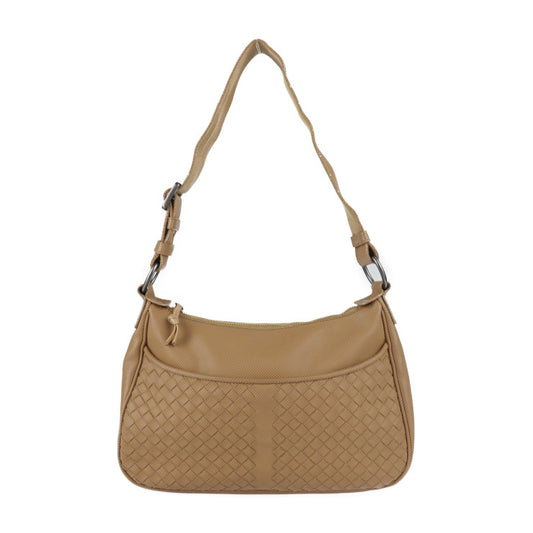 BOTTEGA VENETA ボッテガヴェネタ イントレチャート ショルダーバッグ 135915 PVC ブラウン系 キャメル系 ワンショルダーバッグ ハンドバッグ