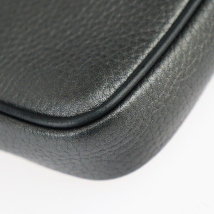 美品 LOUIS VUITTON ルイ ヴィトン アルファクラッチ セカンドバッグ M52771 トリヨンレザー メタリックグレー ブラック金具 リストレット クラッチバッグ ポーチ