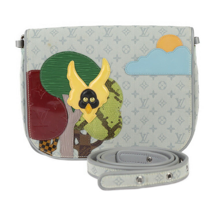 LOUIS VUITTON ルイ ヴィトン コント ドゥ フェ ミュゼット モノグラムミニ ショルダーバッグ M92279 キャンバス レザー グレー系 マルチカラー シルバー金具 クロスボディ ビトン