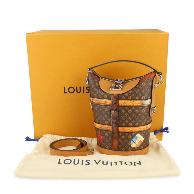 超美品 LOUIS VUITTON ルイ ヴィトン ダッフルバッグ モノグラム ハンドバッグ M52276 トランスフォームド・モノグラム ブラウン シルバー金具 2WAY ショルダーバッグ
