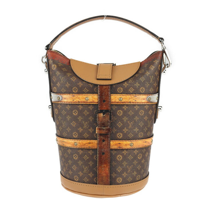 超美品 LOUIS VUITTON ルイ ヴィトン ダッフルバッグ モノグラム ハンドバッグ M52276 トランスフォームド・モノグラム ブラウン シルバー金具 2WAY ショルダーバッグ