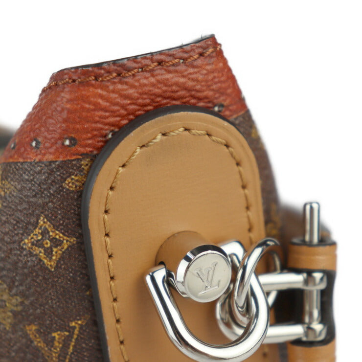 超美品 LOUIS VUITTON ルイ ヴィトン ダッフルバッグ モノグラム ハンドバッグ M52276 トランスフォームド・モノグラム ブラウン シルバー金具 2WAY ショルダーバッグ