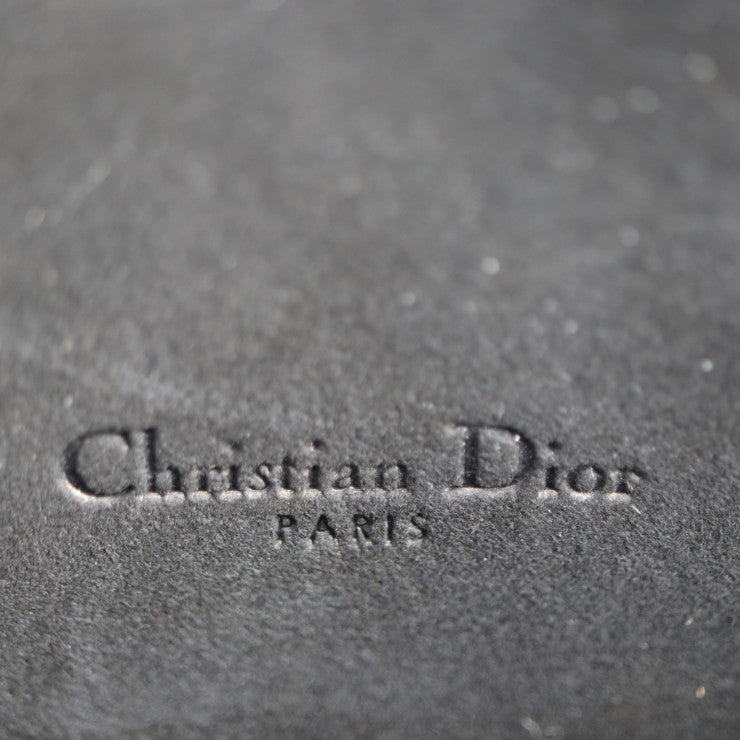 新古未使用展示品 Christian Dior クリスチャンディオール カロ ダブルポーチ ショルダーバッグ S7431UBAE レザー ブラック ゴールド金具 2WAY セカンドバッグ クラッチバッグ