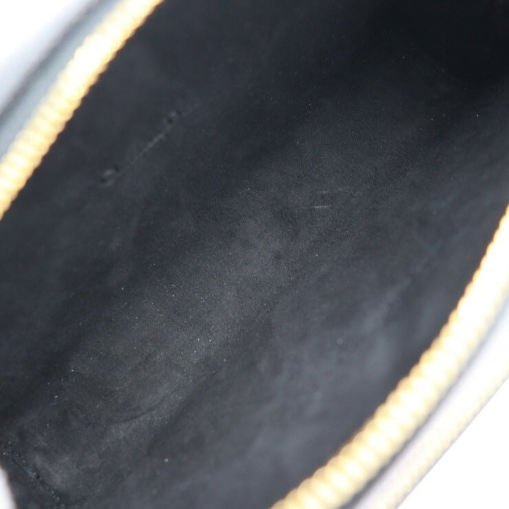 新古未使用展示品 Christian Dior クリスチャンディオール カロ ダブルポーチ ショルダーバッグ S7431UBAE カーフスキン ブラック ゴールド金具 2WAY セカンドバッグ クラッチバッグ