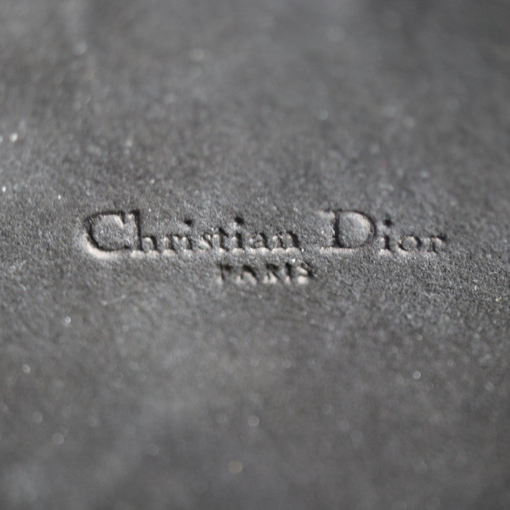 新古未使用展示品 Christian Dior クリスチャンディオール カロ ダブルポーチ ショルダーバッグ S7431UBAE カーフスキン ブラック ゴールド金具 2WAY セカンドバッグ クラッチバッグ