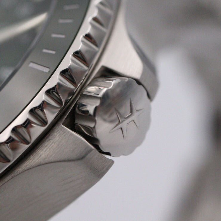 超美品 HAMILTON ハミルトン カーキネイビー スキューバ オート 腕時計 H82525160 ステンレススチール シルバー グリーン文字盤 自動巻き