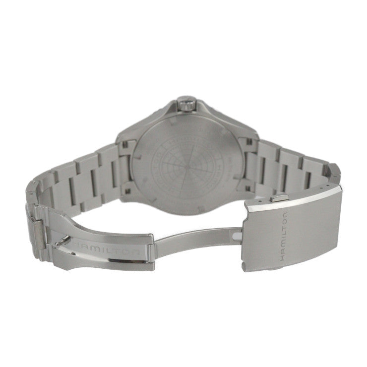 超美品 HAMILTON ハミルトン カーキネイビー スキューバ オート 腕時計 H82525160 ステンレススチール シルバー グリーン文字盤 自動巻き