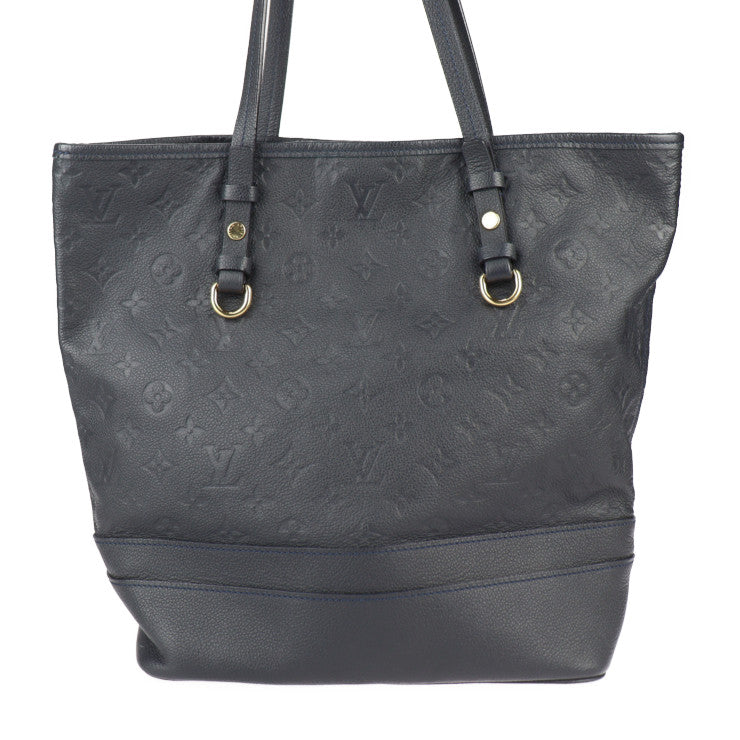 美品 LOUIS VUITTON ルイ ヴィトン シタディンPM モノグラムアンプラント トートバッグ M40517 レザー ブラック ゴールド金具 ショルダーバッグ ビトン