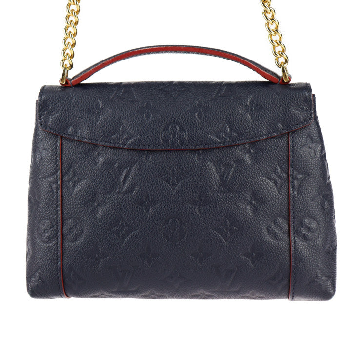 LOUIS VUITTON ルイ ヴィトン ブランシュBB モノグラムアンプラント ハンドバッグ M43781 レザー マリーヌルージュ ゴールド金具 2WAY ショルダーバッグ ビトン