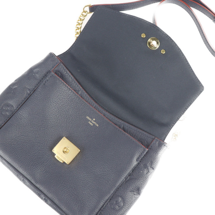 LOUIS VUITTON ルイ ヴィトン ブランシュBB モノグラムアンプラント ハンドバッグ M43781 レザー マリーヌルージュ ゴールド金具 2WAY ショルダーバッグ ビトン