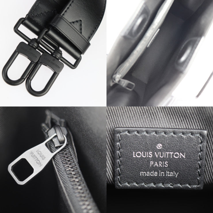 美品 LOUIS VUITTON ルイ ヴィトン サックプラ・フォールド ショルダーバッグ エピ ハンドバッグ M58497 レザー ブラック 2WAY トートバッグ ビトン