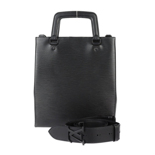美品 LOUIS VUITTON ルイ ヴィトン サックプラ・フォールド ショルダーバッグ エピ ハンドバッグ M58497 レザー ブラック 2WAY トートバッグ ビトン