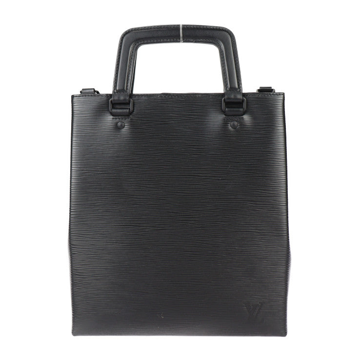 美品 LOUIS VUITTON ルイ ヴィトン サックプラ・フォールド ショルダーバッグ エピ ハンドバッグ M58497 レザー ブラック 2WAY トートバッグ ビトン
