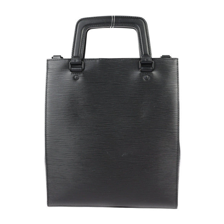 美品 LOUIS VUITTON ルイ ヴィトン サックプラ・フォールド ショルダーバッグ エピ ハンドバッグ M58497 レザー ブラック 2WAY トートバッグ ビトン