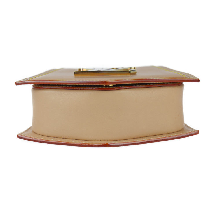 美品 LOUIS VUITTON ルイ ヴィトン キーベルXL PM ショルダーバッグ M22368 レザー ベージュ系 ゴールド金具 ビトン