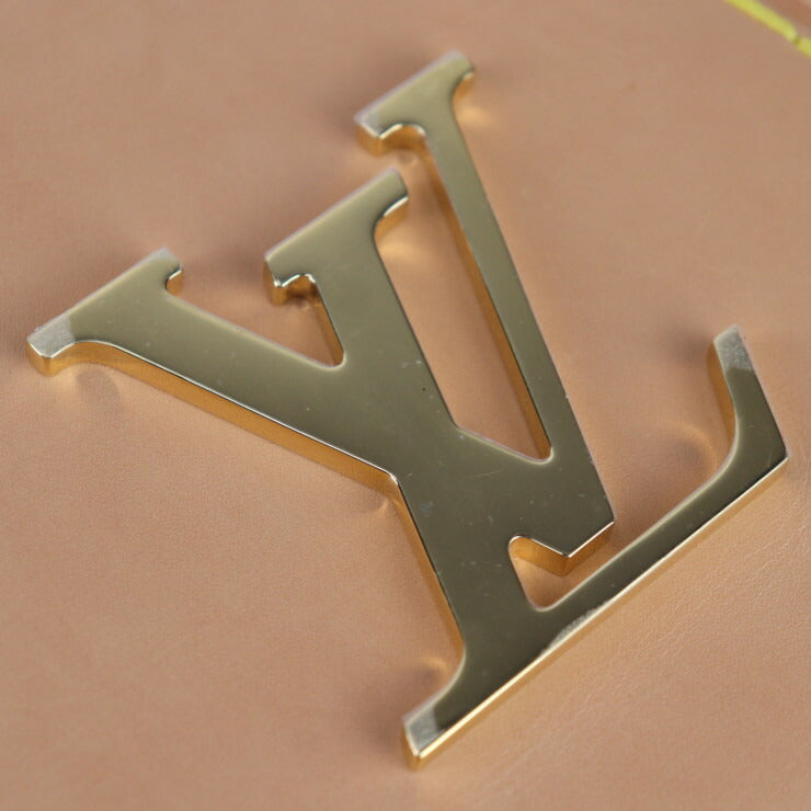 美品 LOUIS VUITTON ルイ ヴィトン キーベルXL PM ショルダーバッグ M22368 レザー ベージュ系 ゴールド金具 ビトン