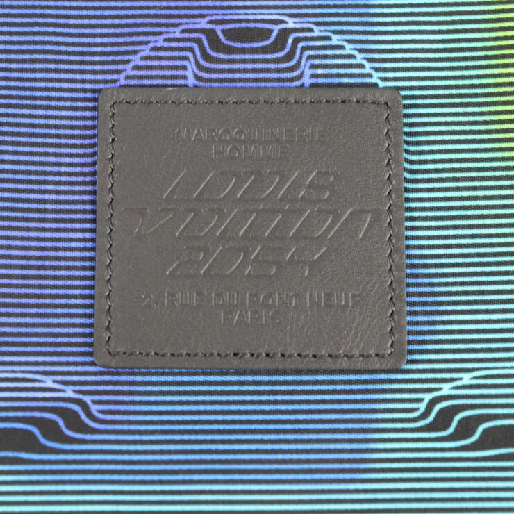 超美品 LOUIS VUITTON ルイ ヴィトン ポシェット リバーシブル ヴァージル アブロー「Louis Vuitton 2054」 セカンドバッグ M68777 ナイロン レザー ブラック×ホワイト マルチカラー クラッチバッグ ポーチ モノグラム柄 ビトン