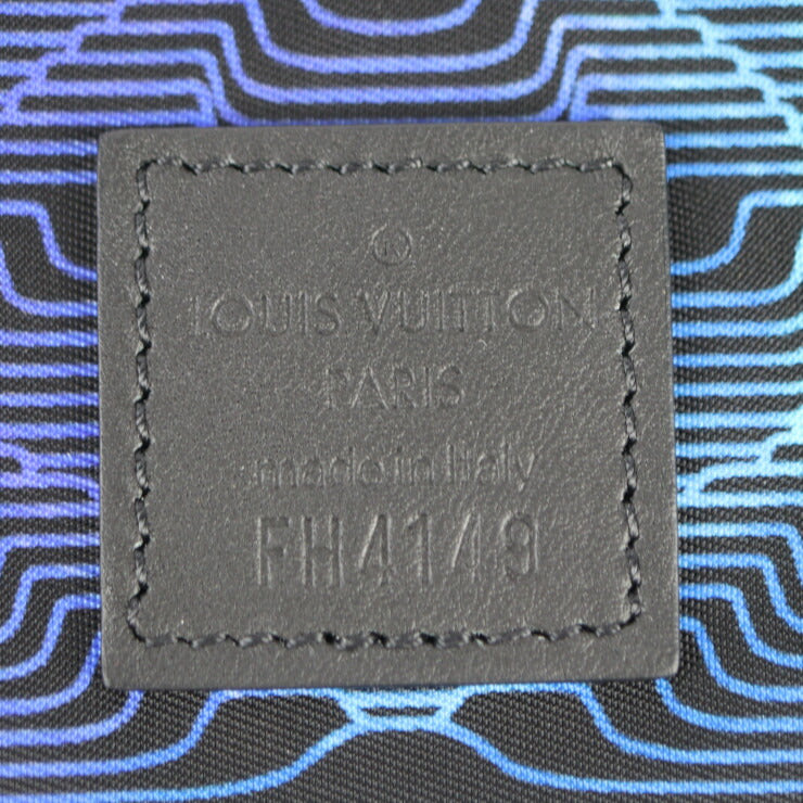 超美品 LOUIS VUITTON ルイ ヴィトン ポシェット リバーシブル ヴァージル アブロー「Louis Vuitton 2054」 セカンドバッグ M68777 ナイロン レザー ブラック×ホワイト マルチカラー クラッチバッグ ポーチ モノグラム柄 ビトン