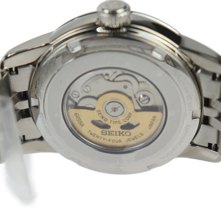 新品未使用展示品 SEIKO セイコー PRESAGE プレサージュ クラフツマンシップ 腕時計 SARX105 ステンレススチール シルバー 琺瑯白文字盤 自動巻き デイト 6R55-00D0