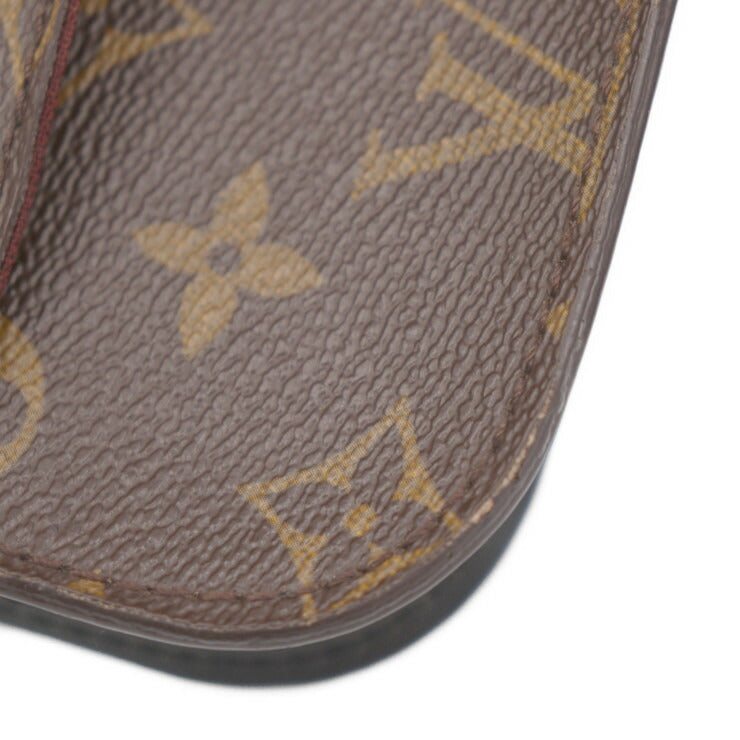 美品 LOUIS VUITTON ルイ ヴィトン ポートフォリオ モノグラムマカサー セカンドバッグ M40301 PVC レザー ブラウン ブラック シルバー金具 クラッチバッグ ビジネスバッグ 書類カバン ビトン