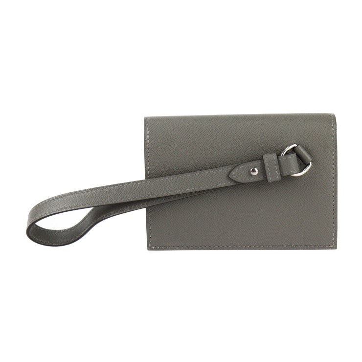 新品未使用展示品 HERMES エルメス ケリー ポケット スリム コインケース - ヴォーマダム グリメイヤー シルバー金具 リストレット 小銭入れ カードケース 名刺入れ W刻印 グレー系