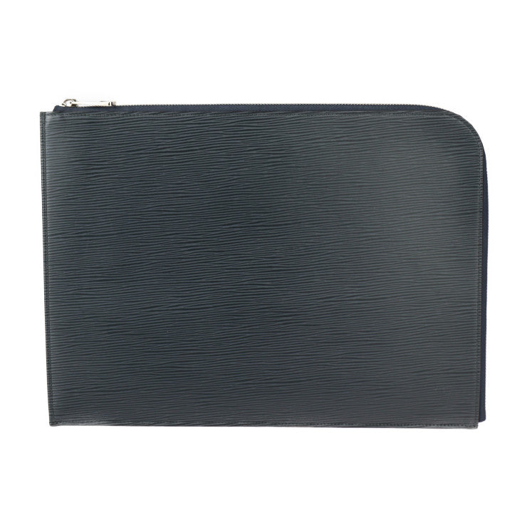 美品 LOUIS VUITTON ルイ ヴィトン ポシェットジュールGM エピ セカンドバッグ M64154 レザー ブルーマリーヌ シルバー金具 L字ファスナー クラッチバッグ ポーチ ビトン