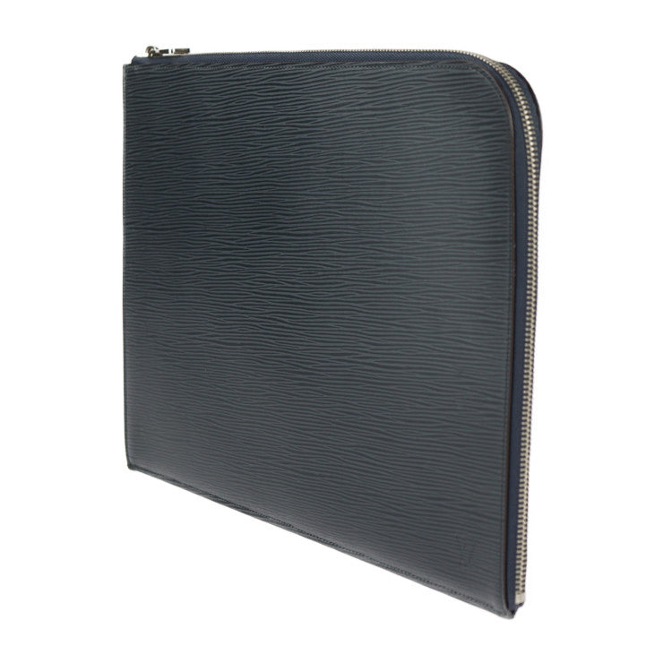 美品 LOUIS VUITTON ルイ ヴィトン ポシェットジュールGM エピ セカンドバッグ M64154 レザー ブルーマリーヌ シルバー金具 L字ファスナー クラッチバッグ ポーチ ビトン