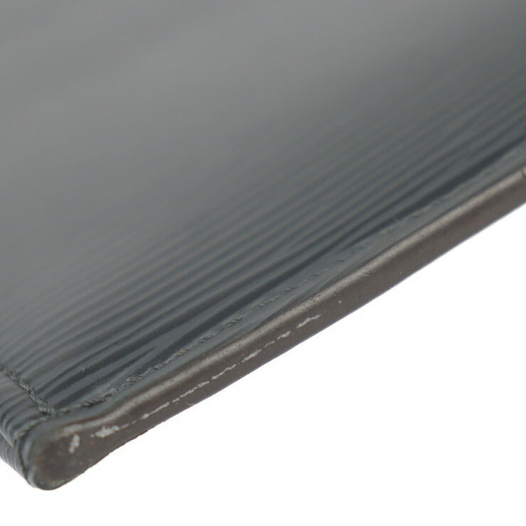 美品 LOUIS VUITTON ルイ ヴィトン ポシェットジュールGM エピ セカンドバッグ M64154 レザー ブルーマリーヌ シルバー金具 L字ファスナー クラッチバッグ ポーチ ビトン