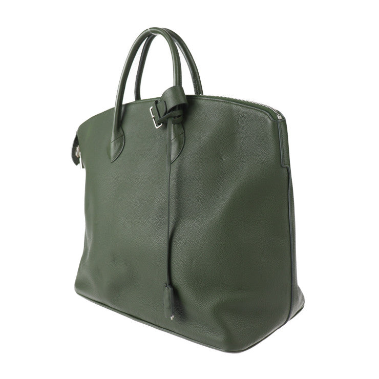 美品 LOUIS VUITTON ルイ ヴィトン ロックイットGM ハンドバッグ トリヨンレザー カーキ系 シルバー金具 トートバッグ