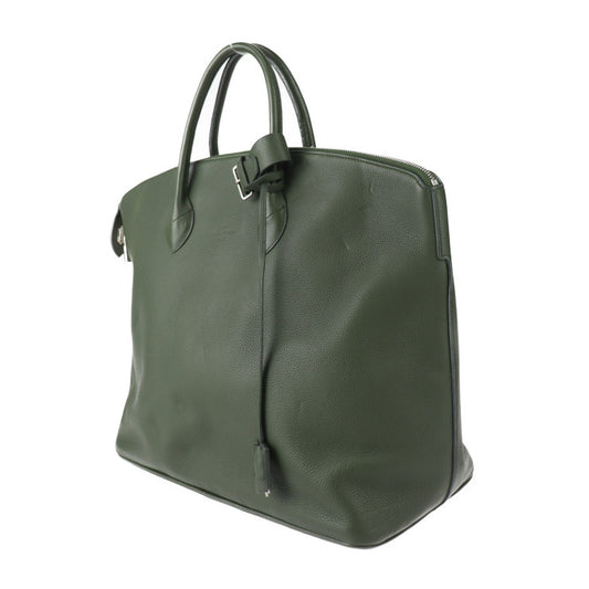 美品 LOUIS VUITTON ルイ ヴィトン ロックイットGM ハンドバッグ トリヨンレザー カーキ系 シルバー金具 トートバッグ