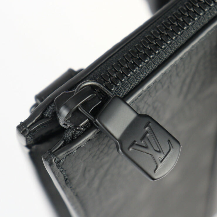 超美品 LOUIS VUITTON ルイ ヴィトン サックプラ・クロス モノグラム ハンドバッグ M59960 トリヨンレザー ブラック トートバッグ ビトン