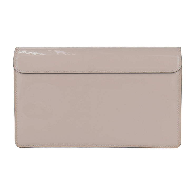 超美品 LOUIS VUITTON ルイ ヴィトン ポルトフォイユ チェリーウッド ショルダーバッグ M63306 パテントカーフレザー × モノグラムキャンバス ローズバレリーヌ ブラウン ゴールド金具 2WAY チェーンウォレット クラッチバッグ ビトン